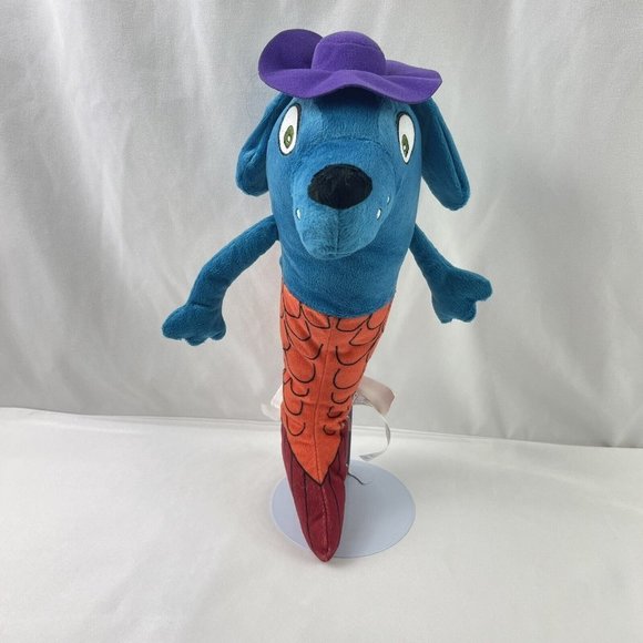 IKEA Sagoskatt Mermaid Dog Plush Multicolor Retired 2021 Stuffed Animal Toy 14" - Picture 1 of 9